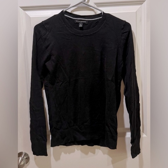 Banana Republic Black Forever Crew Neck Sweater - Picture 2 of 3